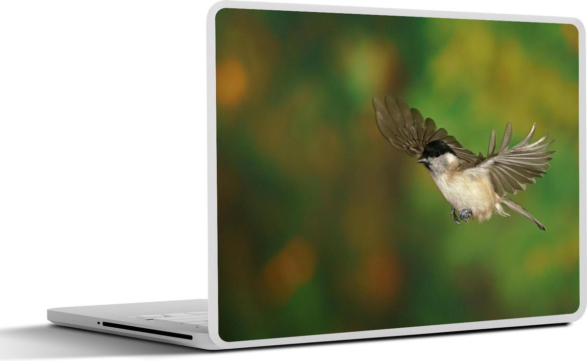 Laptop sticker - 10.1 inch - actiefoto van een vliegende glanskop