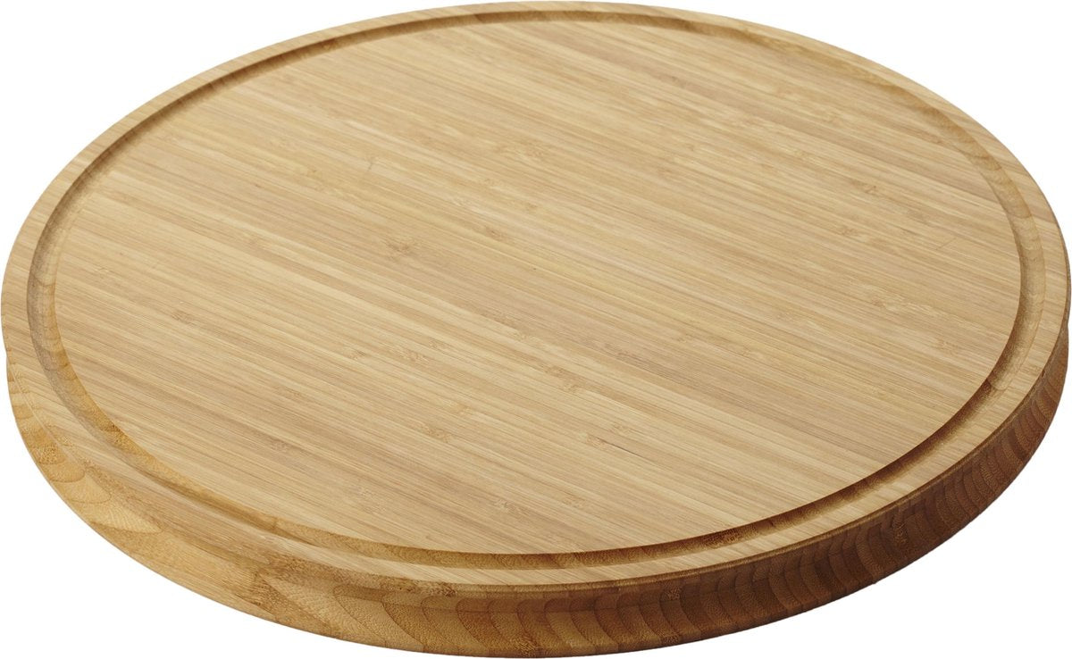 Point-Virgule Snijplank - Rond - Bamboe - Designed by Mathias De Ferm - Ø 40cm
