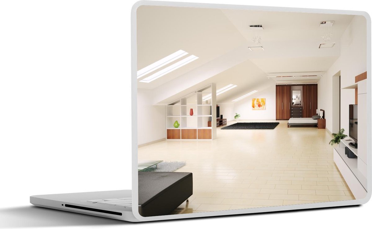 Laptop sticker - 10.1 inch - Interieur van een penthouse