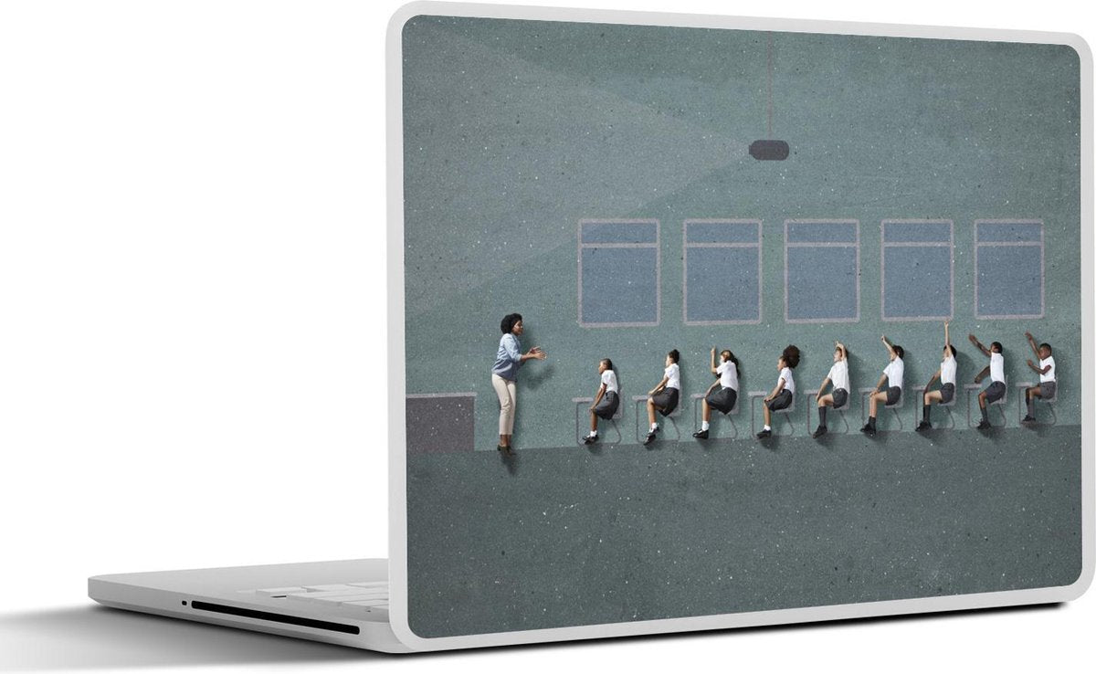 Laptop sticker - 10.1 inch - Abstract klaslokaal