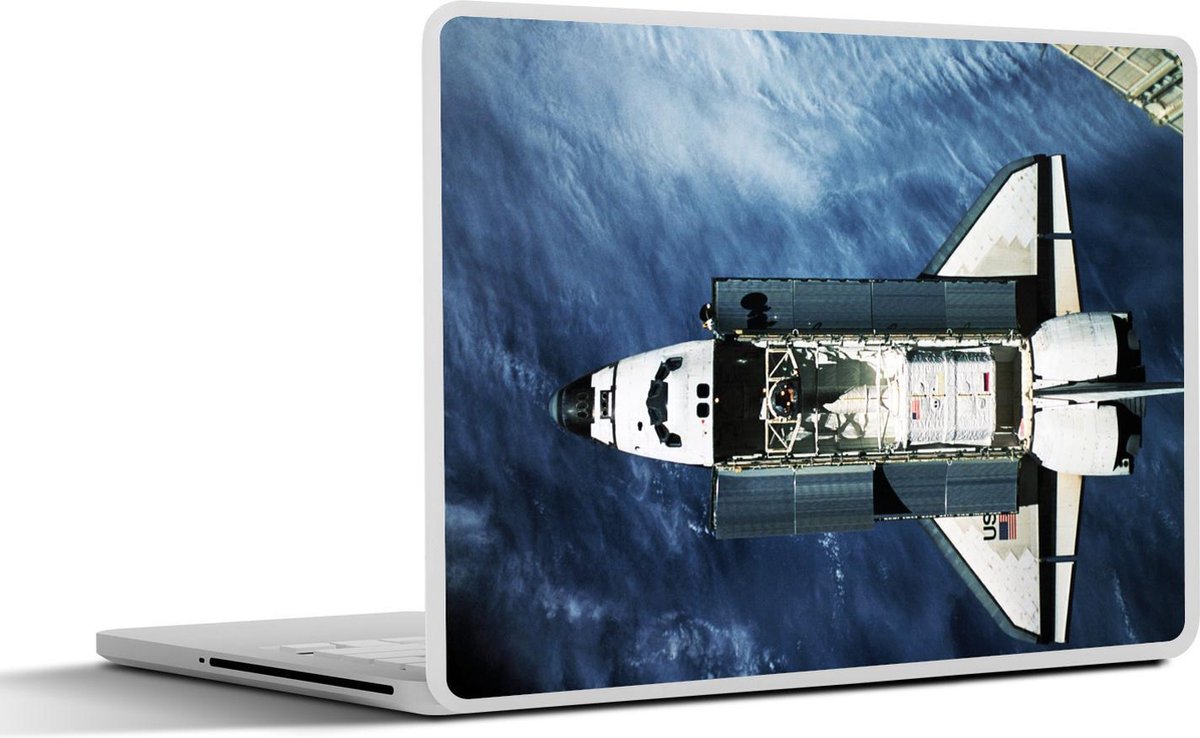 Laptop sticker - 10.1 inch - Aarde - Ruimte - Space shuttle