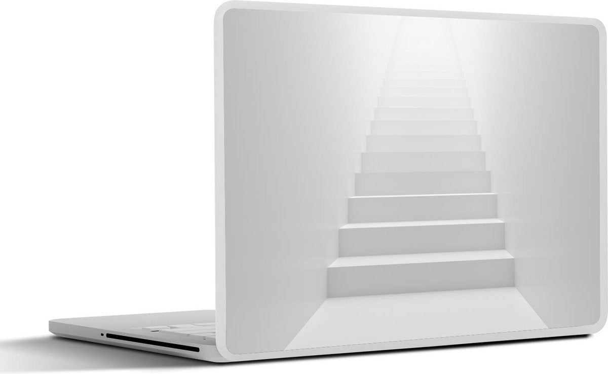 Laptop sticker - 10.1 inch - 3d achtergrond van een trap