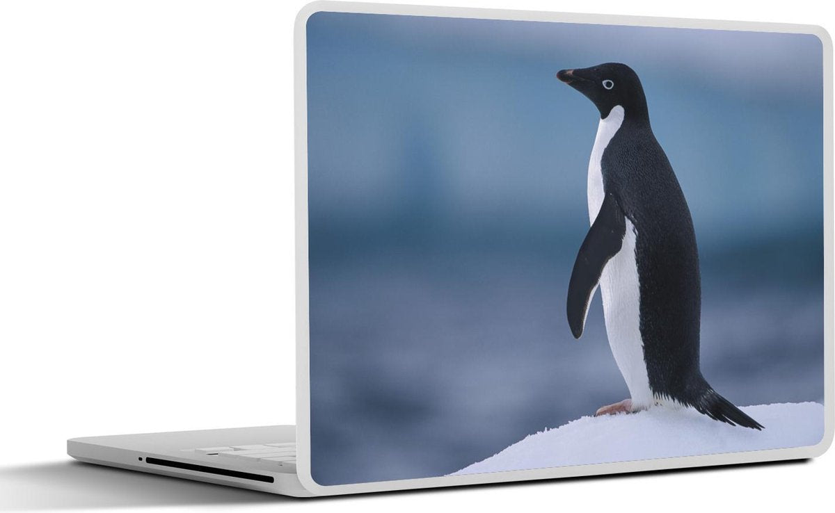 Laptop sticker - 10.1 inch - Adeliepinguïn op ijs