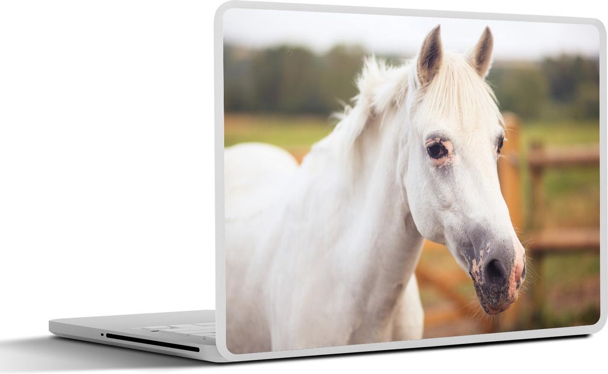 Laptop sticker - 10.1 inch -  een grijze Welsh pony