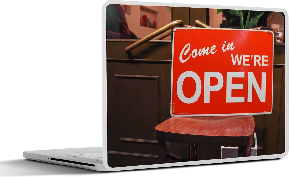 Laptop sticker - 10.1 inch - Afbeelding van een welkomstbord in het Aziatische Japan