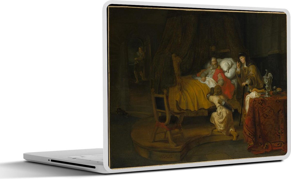 Laptop sticker - 10.1 inch - Isaac Blessing Jacob - Schilderij van Jacob de Gheyn II