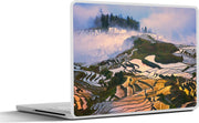 Laptop sticker - 10.1 inch - Abstracte Rijstterrassen