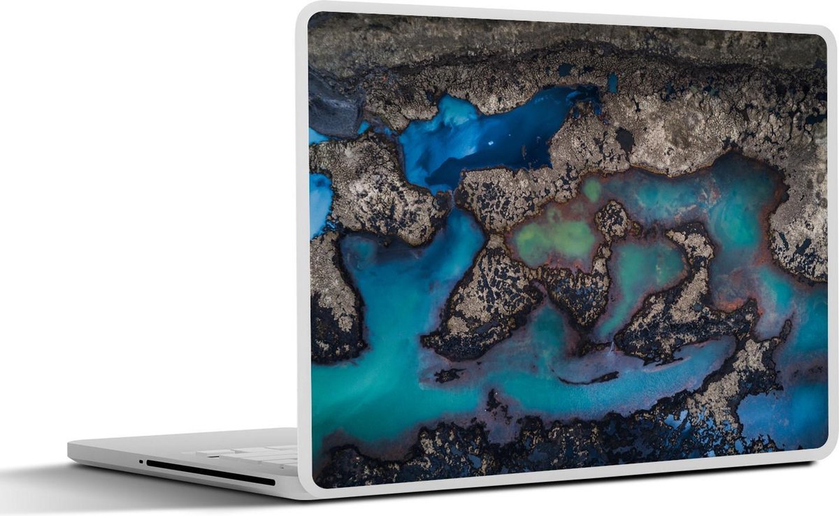 Laptop sticker - 10.1 inch - Abstracte Meren in IJsland
