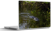 Laptop sticker - 10.1 inch - Alligator in Shark Valley
