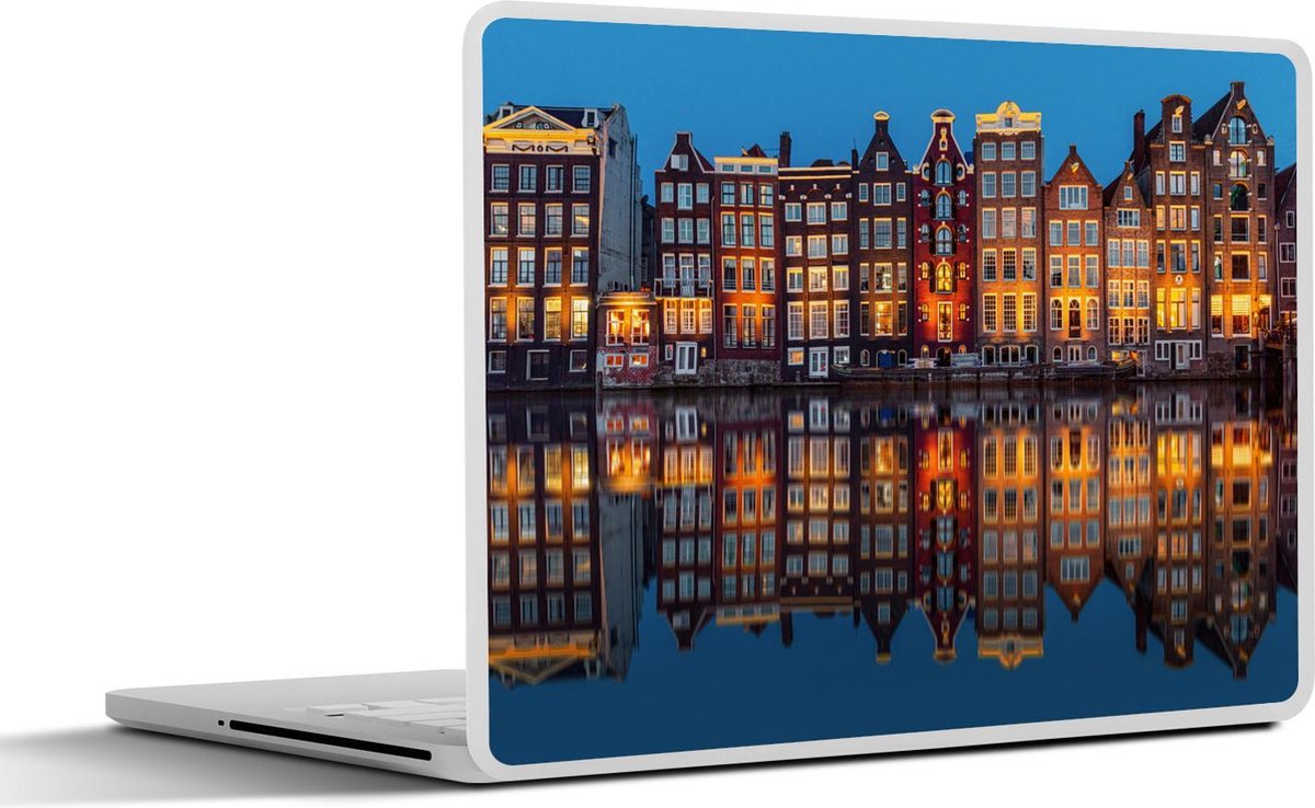 Laptop sticker - 10.1 inch - Amsterdam - Huis - Reflectie