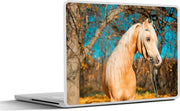 Laptop sticker - 10.1 inch -  een palomino Welsh pony