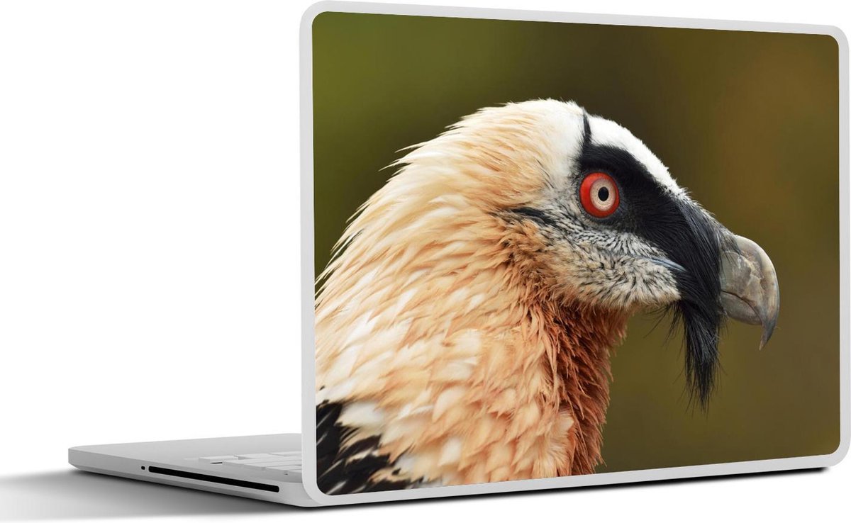 Laptop sticker - 10.1 inch -  de gele kop van een baardgier