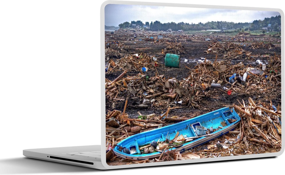Laptop sticker - 10.1 inch - Aangerichte schade door een tsunami