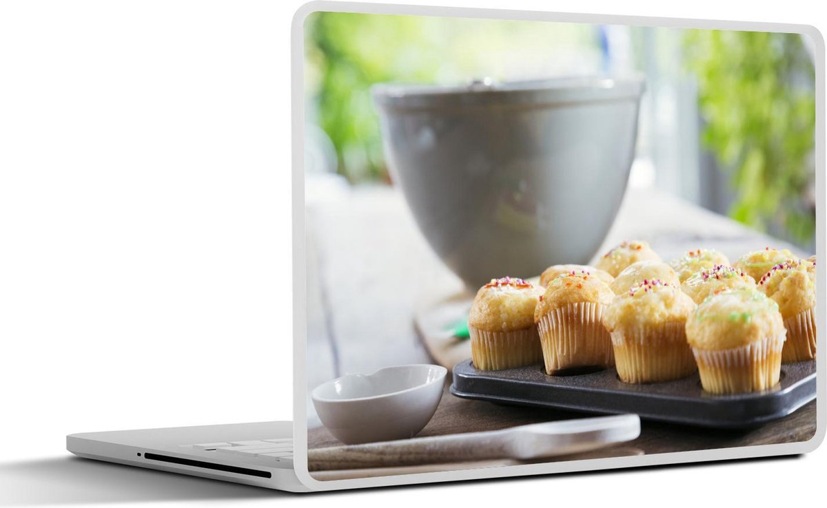 Laptop sticker - 10.1 inch - Afkoelende cupcakes in keuken