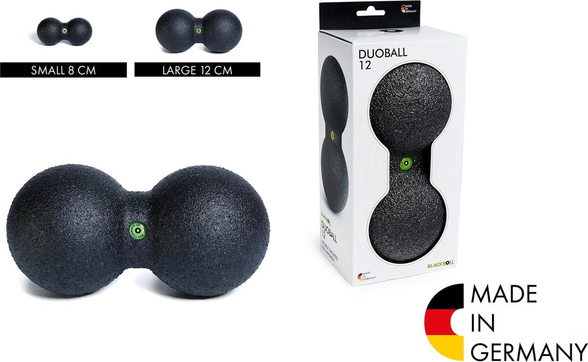 Blackroll Duoball Fascia Ball 12 cm Massagebal Zwart