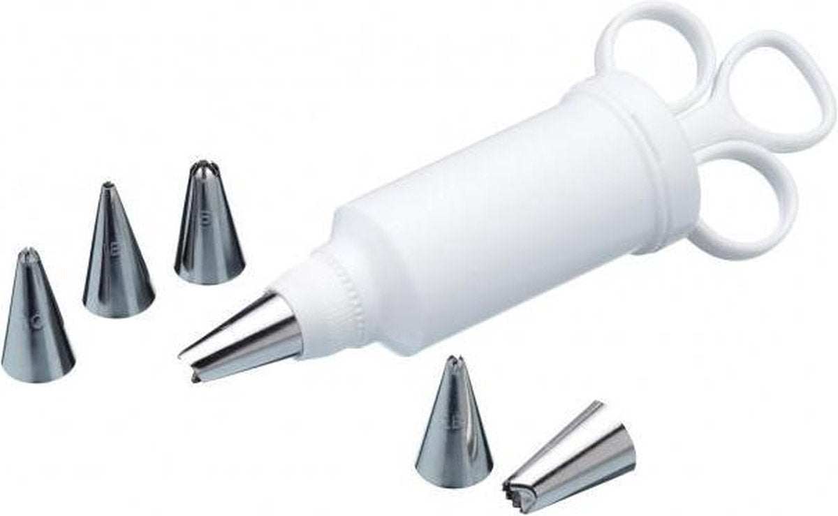 Kitchencraft Bakspuit 12 X 17 X 22 Cm Rvs Wit/Zilver 7-Delig