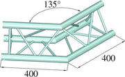 ALUTRUSS DECOLOCK DQ3-PAC23 2-Way Corner 135°