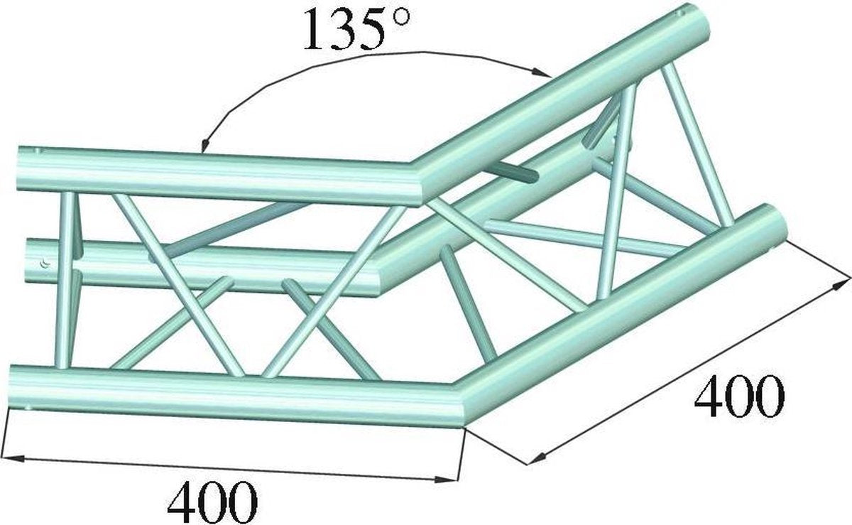 ALUTRUSS DECOLOCK DQ3-PAC23 2-Way Corner 135°