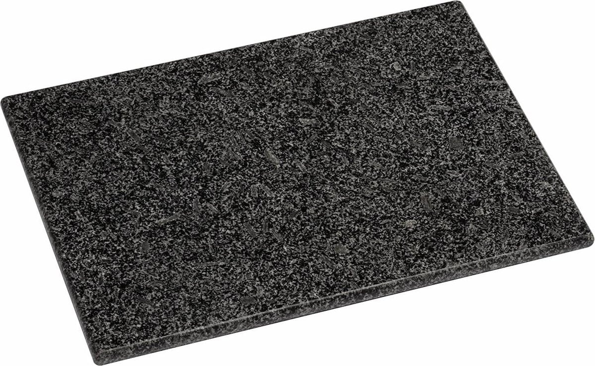 Serveerplank Graniet Steen - Snijplank - Werkvlakberscherming - 2 cm x 40 cm x 30 cm - Afdekplaat Kookplaat  - Warmtebestendig - Tapas plank - Kaasplank - Vlees/Visplank - Gril steen- Kookbenodigheden - BBQ