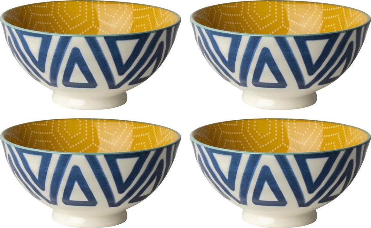 Schaaltje Ø 10cm Hexagon - set 6 stuks