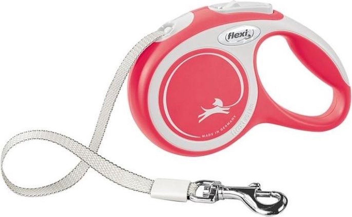 Flexi Hondenriem New Comfort Tape 3 M Rood