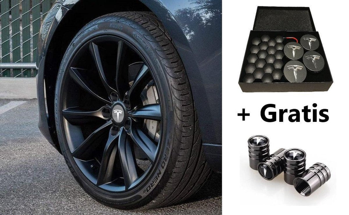 Tesla Model 3 S X Aero Wheel Cap Kit Wieldoppen Auto Accessoires Naafdoppen – OEM – AntracietZilver