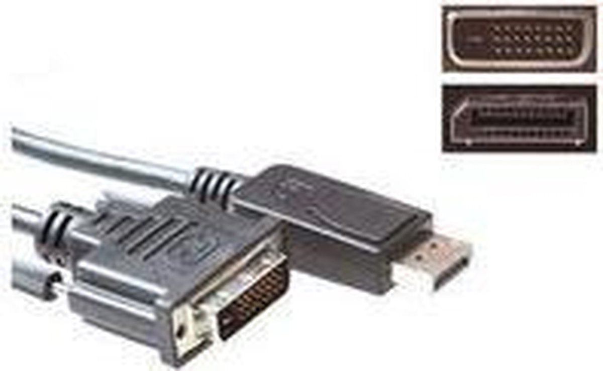 Intronics Verloop kabel DisplayPort male – DVI male