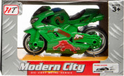 Lg-imports Racemotor 'modern City' 9 Cm Groen