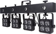 DJ BAR - 16 x 8 W RGBW 4-in-1 + 4 x 1 W LED-STROBOSCOOP - COMPACT (HQLE10034)