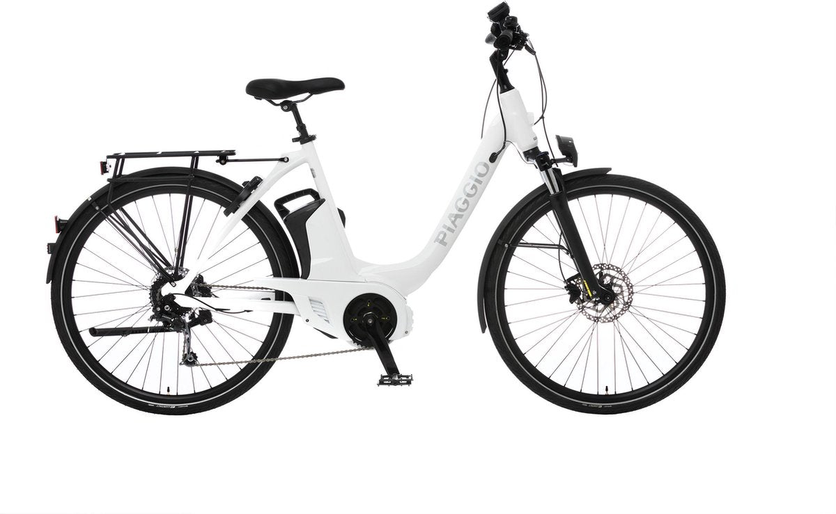 Piaggio E-Bike Uni Deore Comfort Bianco Lucido | maat L (55)