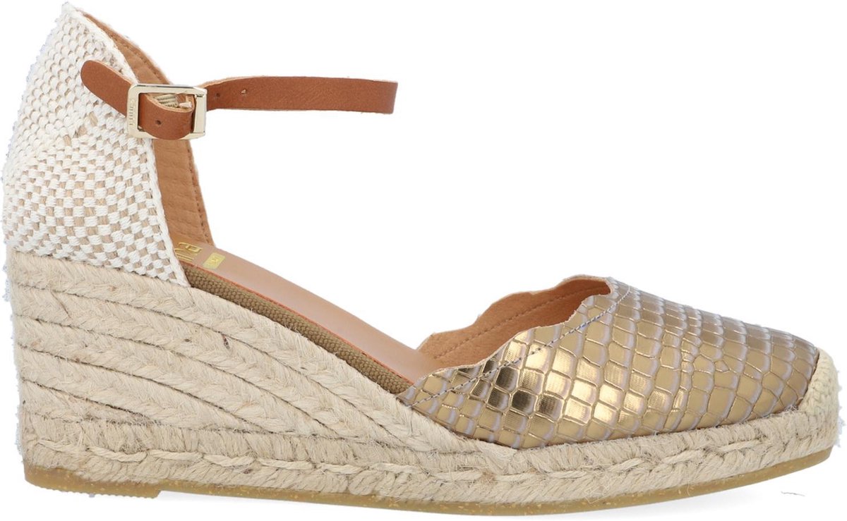 Kanna 9225 Espadrilles - Met Sleehak - Dames - Brons - Maat 38