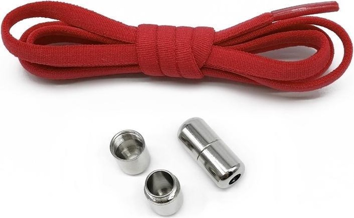 Elastische Veters - schoenveters - Niet meer strikken - Rood