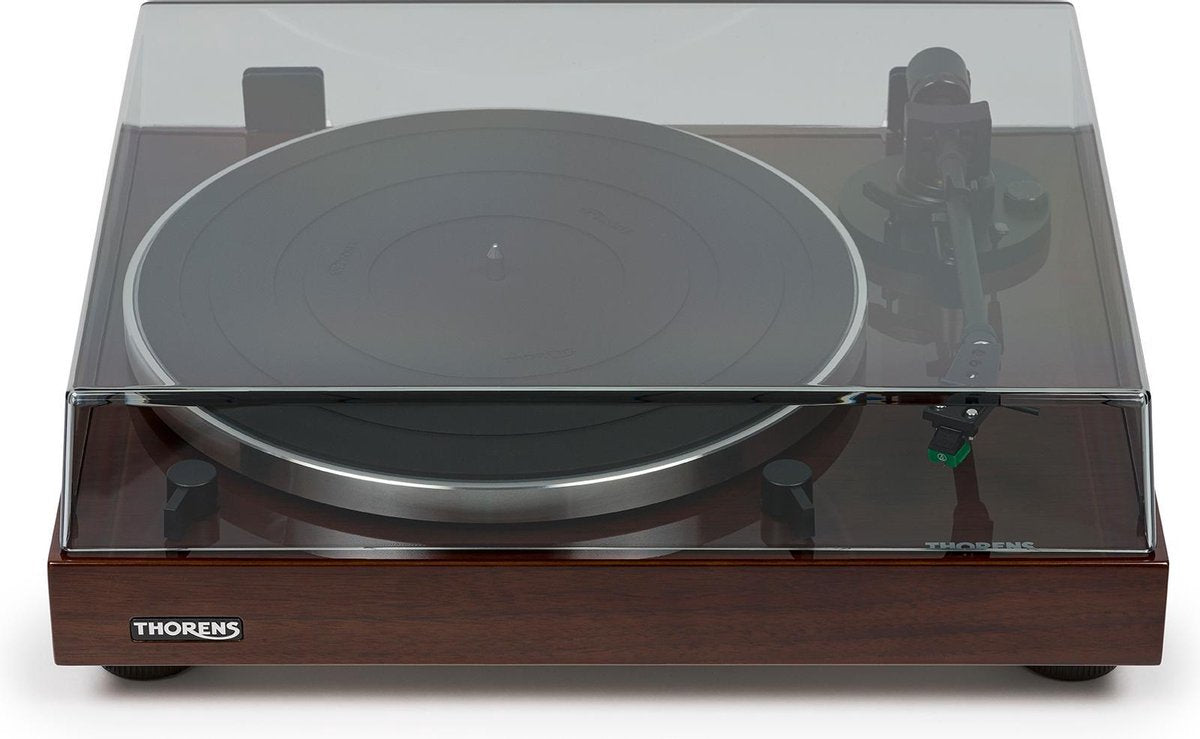 Thorens TD 202 walnoot hoogglans Platenspeler