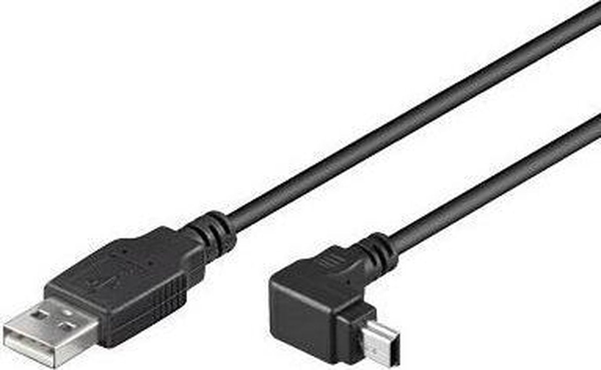 Techly 1.8m USB - Mini USB M/M USB-kabel 1