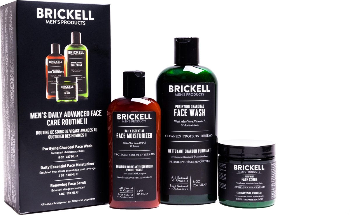 Brickell Men's Daily Advanced Face Care Routine II