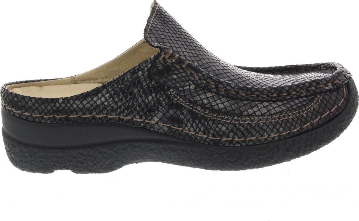 Dames Slippers Wolky 0620292-210 Roll Slide Antraciet - Maat 37