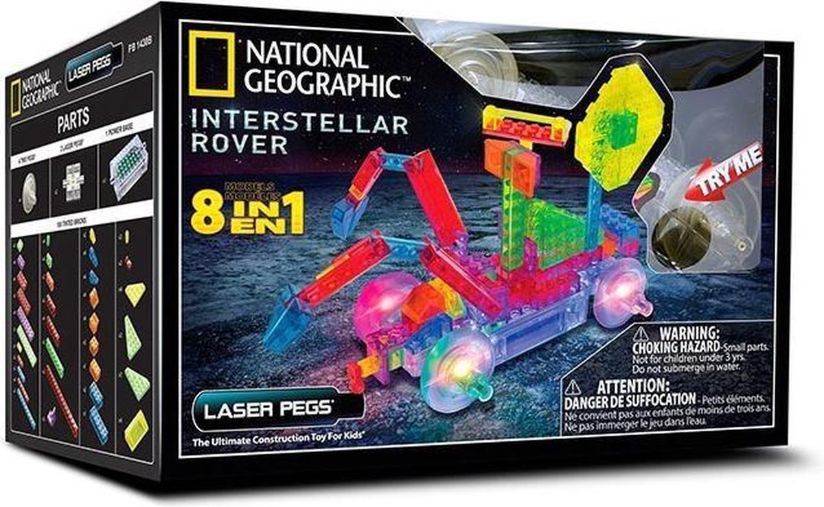 LaserPegs 8 in 1 Interstellar Rover National Geographic