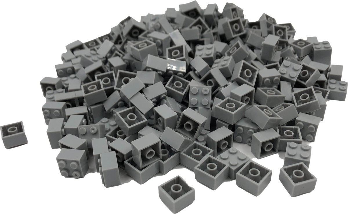 250 Bouwstenen 2x2 | LICHTGRIJS | Keuze uit ruim 17 kleuren! | Klikken stevig vast | 100% compatibel met Lego