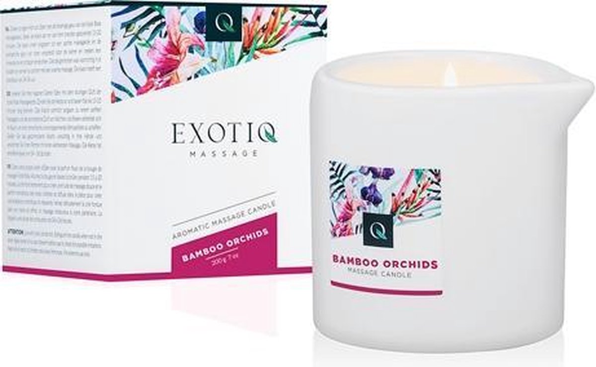Exotiq - Exotiq Massagekaars Bamboe Orchideeën - 200g