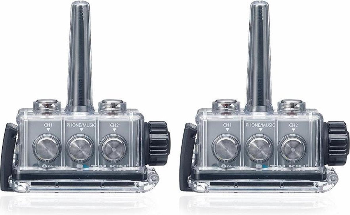 BbTalkin IPX7 communicatie systeem met 2x pet met speaker en boommicrofoon