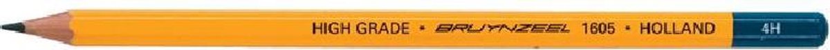 Potlood Bruynzeel Hardheid 4H 1605 - 12 stuks
