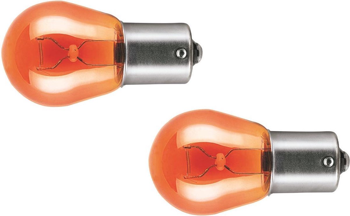 Osram Ultra Life Halogeen lampen - BAU15S - 12V/21W - set à 2 stuks - Amber