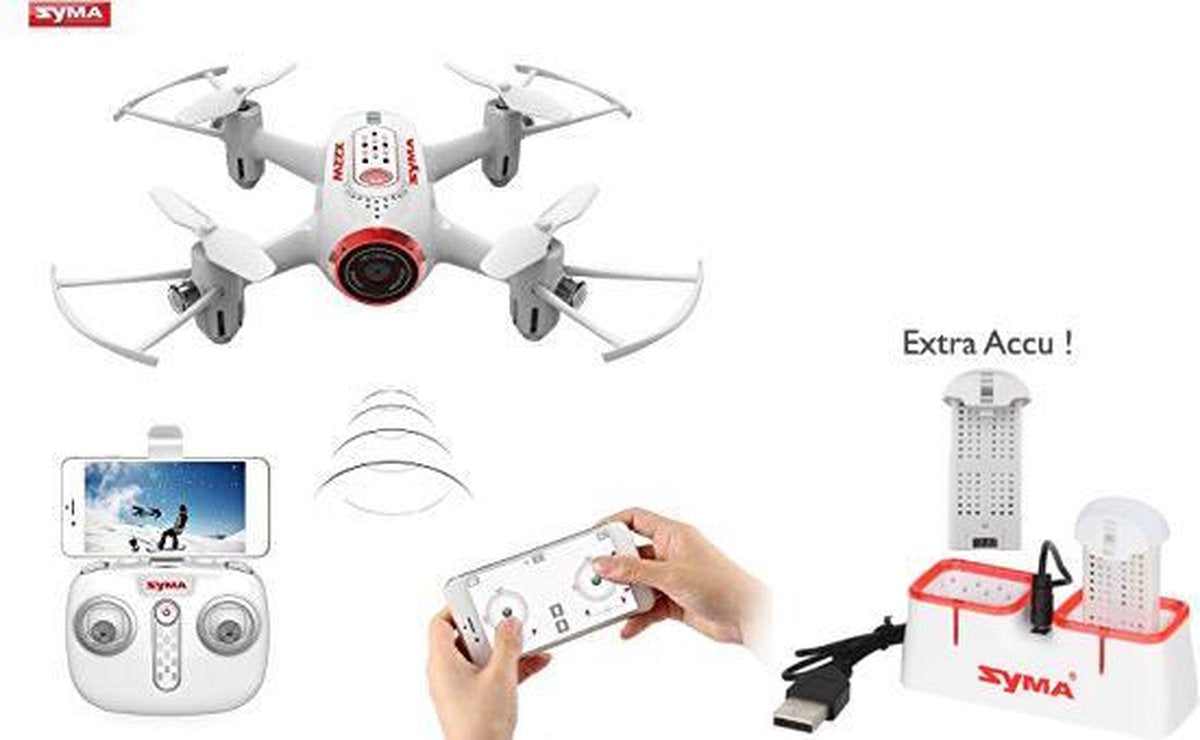 Syma X22W Live HD Camera fpv Mini Drone | App Control Functie