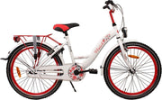 Kinderfiets Uniek FunRide (V-Brake + Cb) M 24'' 1N Wit / Rood
