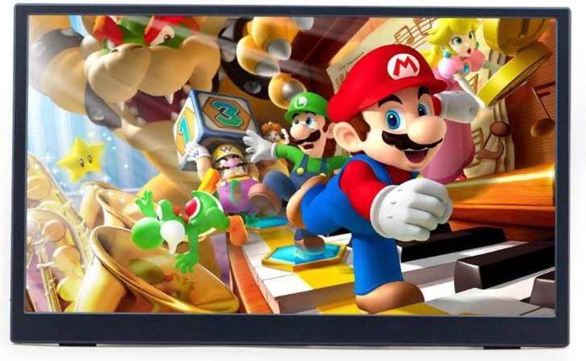 Lipa AX-60 portable monitor 4K Ultra HD 15.6" / HDMI / 2x USB C & 1x Micro usb / Met hoes en kickstand / Ook voor Nintendo Switch