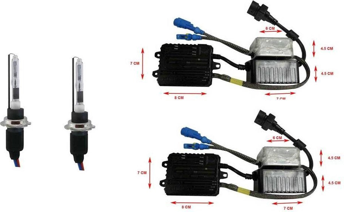 H7R 8000k X-Line Xenon ombouwset voor Start/Stop systeem