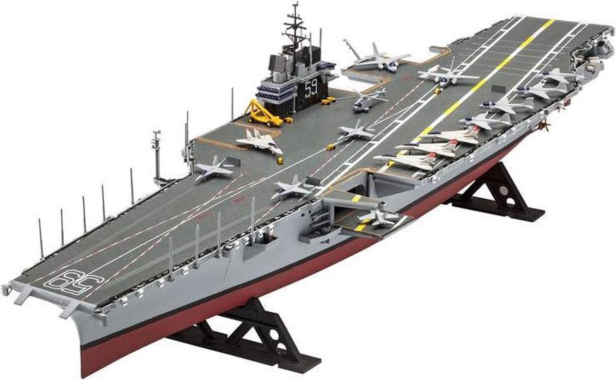 Revell Boot Aircraft Carrier Uss Forrestal 1:542