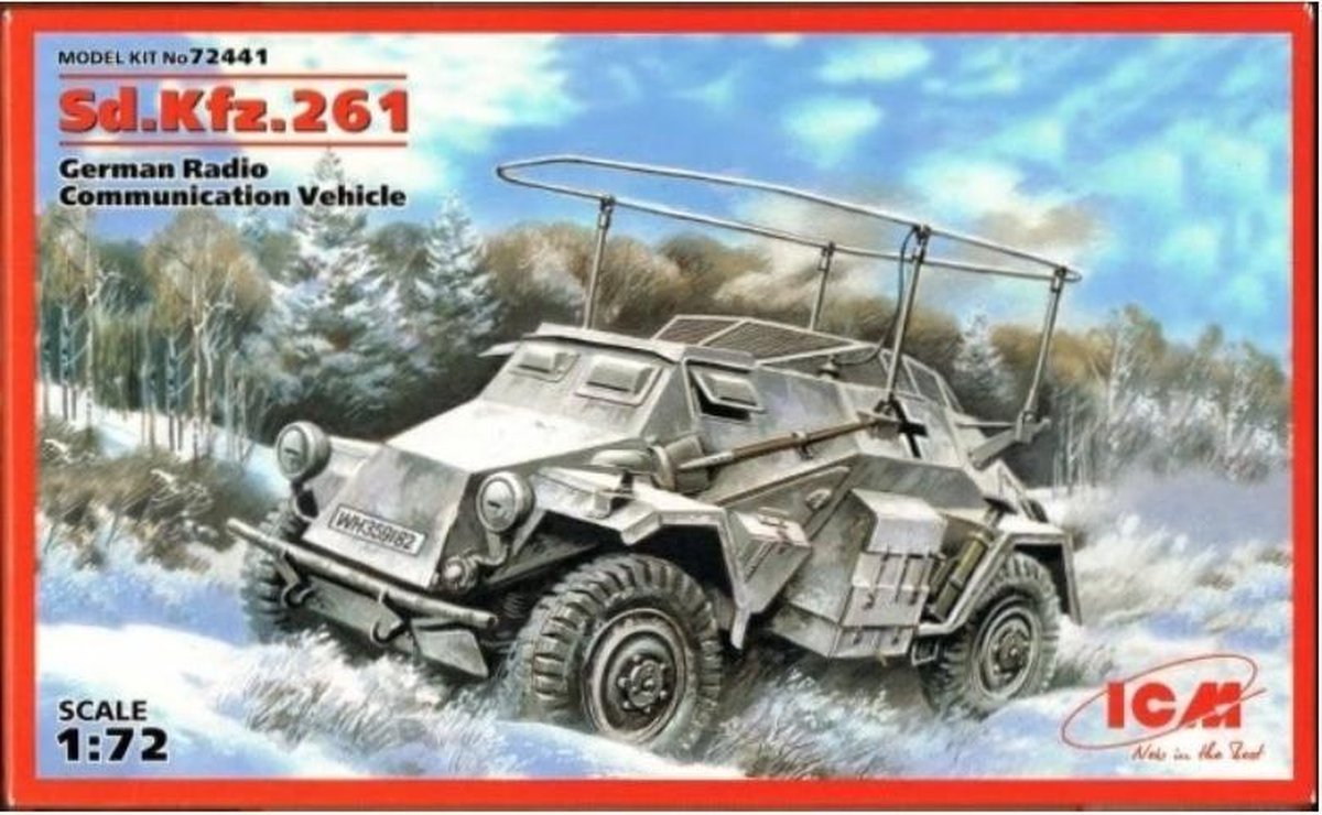 ICM | 72441 |  Sd.Kfz.261 German Radio Communication Vehicle | 1:72