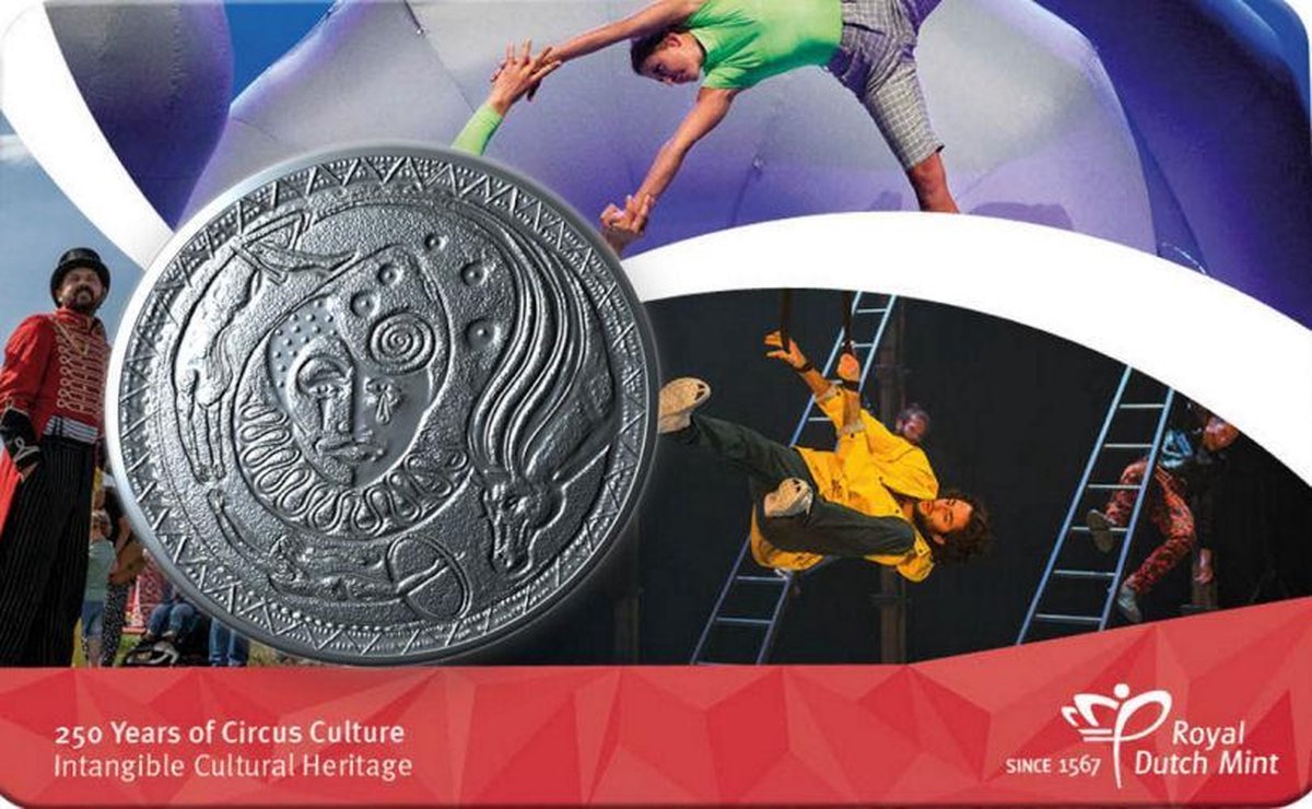250 jaar Circuscultuur penning in coincard