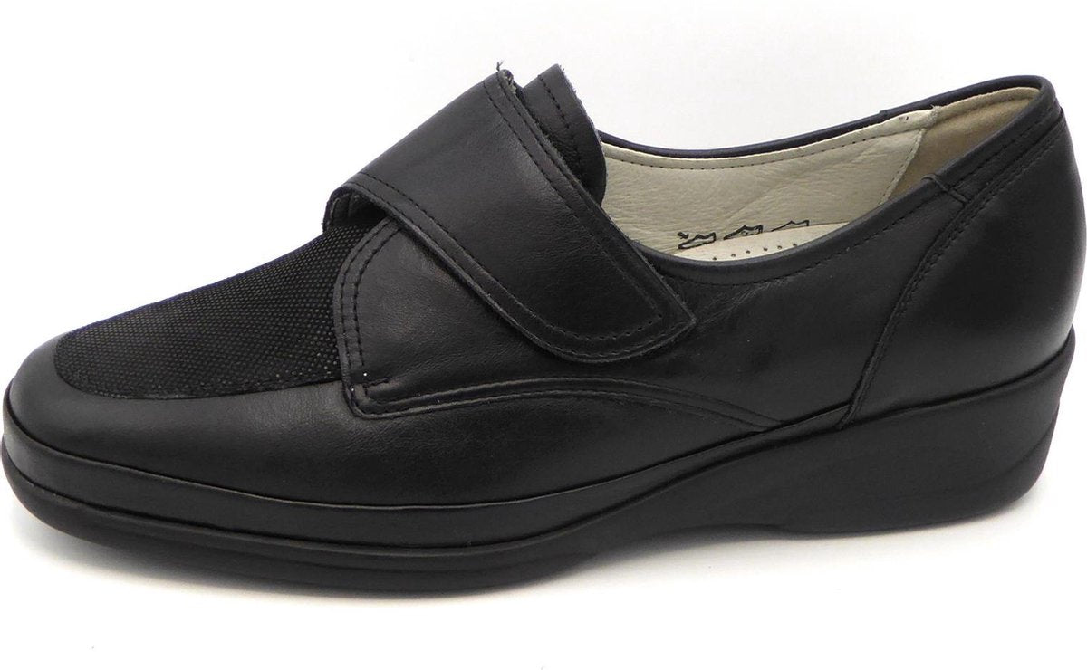 Waldläufer Dames Klittenbandschoen Bea 645030 Zwart - Wijdte K - Maat 7½